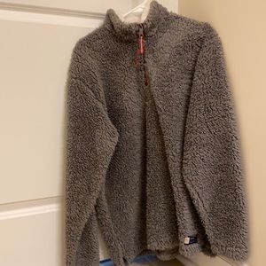 Grey Sherpa hoodie